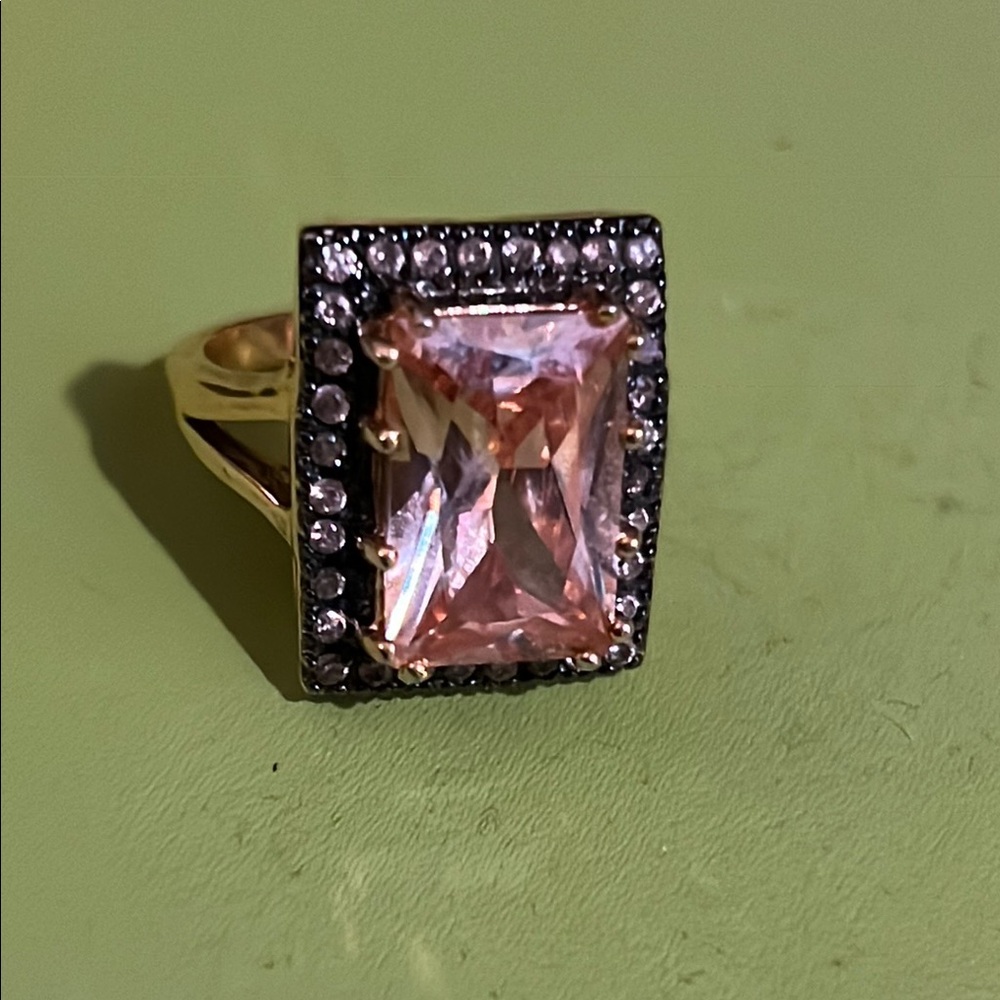 Honey Topaz Cocktail Ring